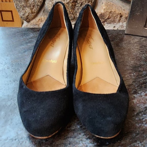 Trotters Penelope Black Suede Pumps Size 8.5W - Picture 3 of 16